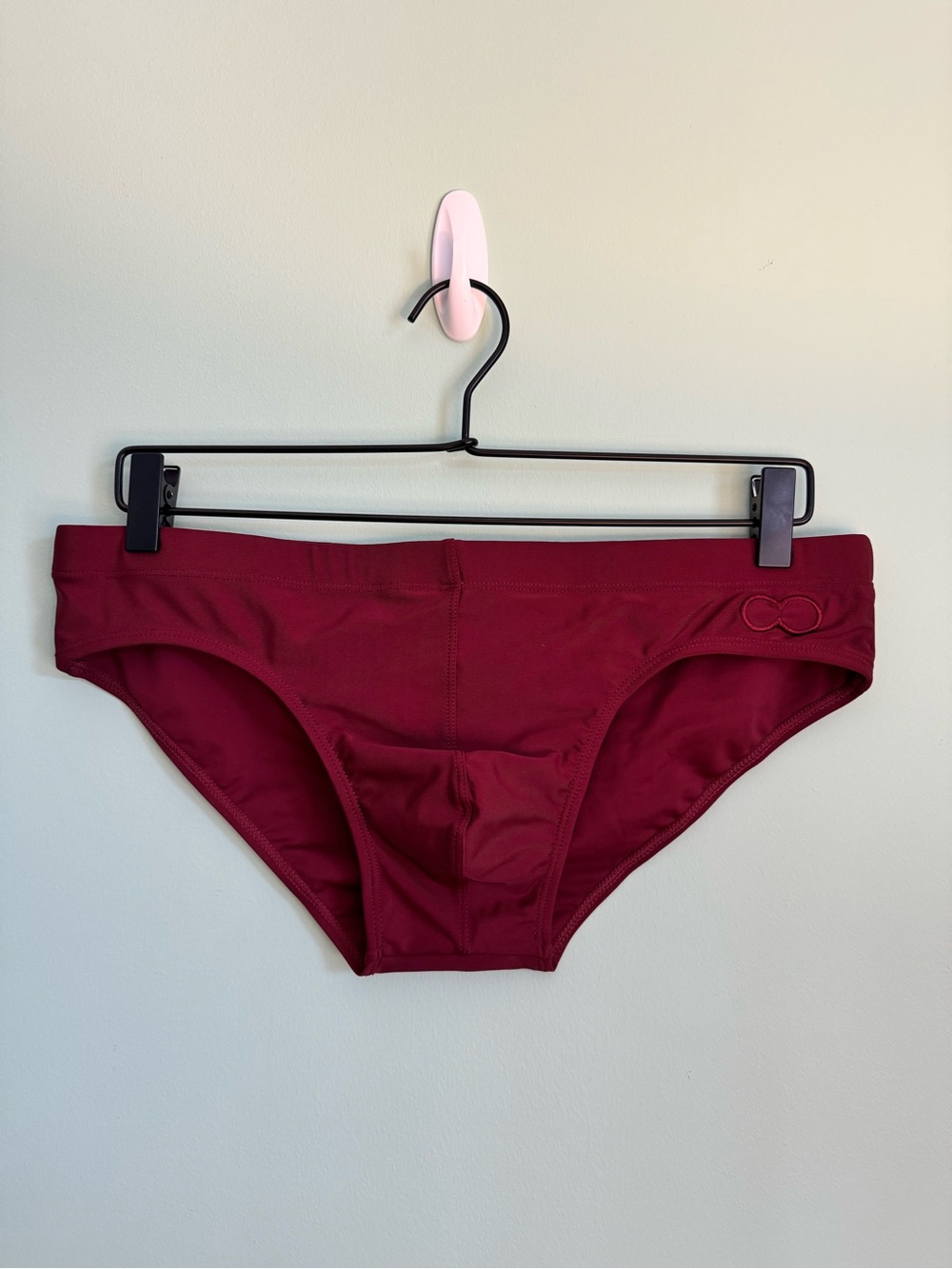 Men's 2EROS V10 Swim Brief in Maroon - Size XL (35-36)
